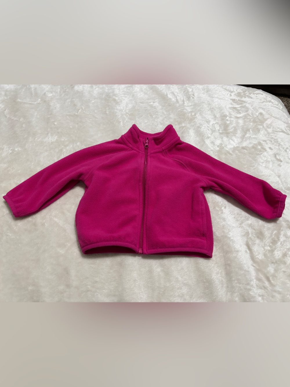 wonder nation Fleece Zip-Up Jacket - Hot Pink